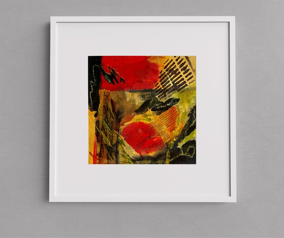 Nr 1 of a Red and Yellow Abstract Series