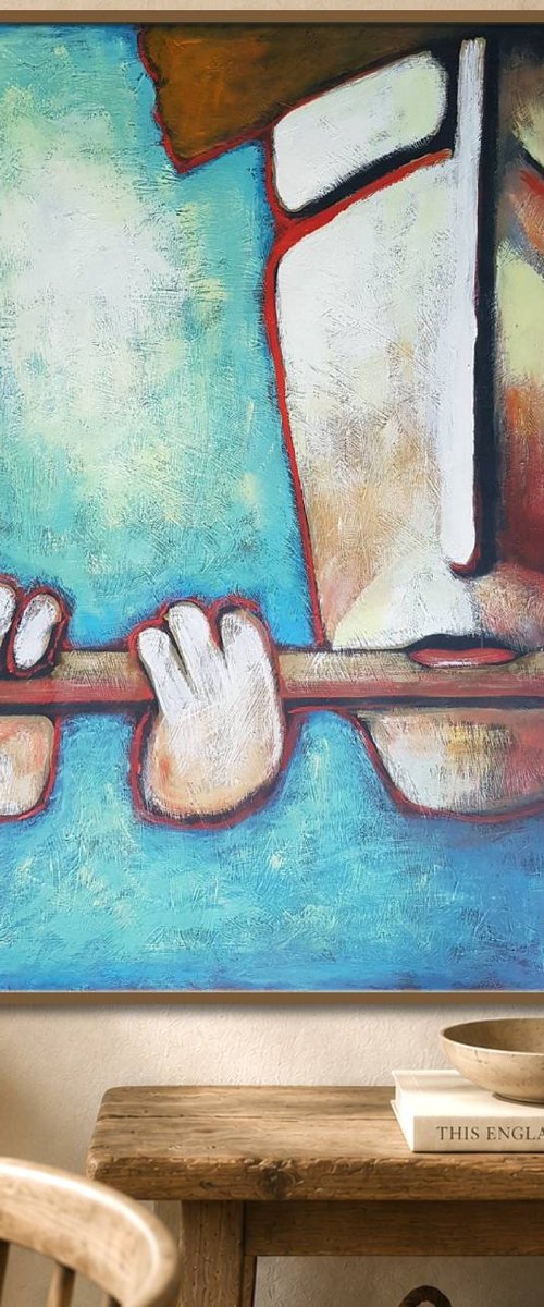 Flute Musiek II (60cm x 84cm x 0.1 cm) by Zhana Viel