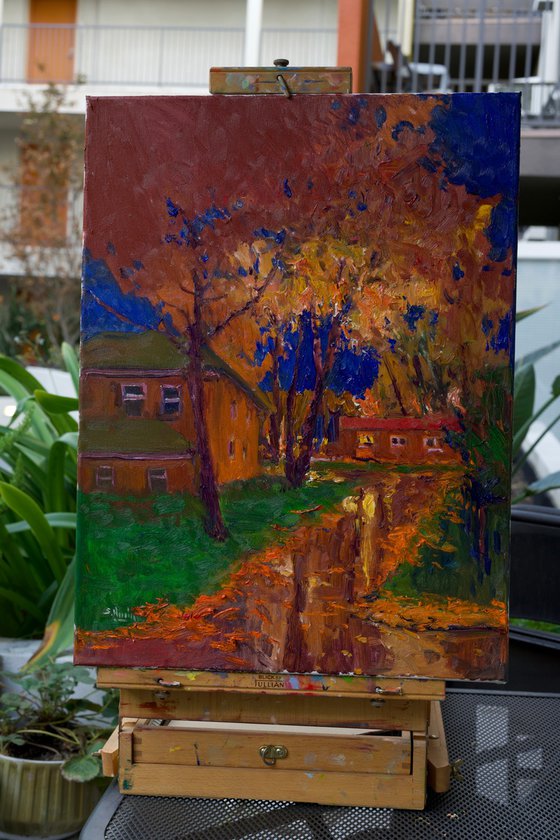Autumn Rain. Suburbs