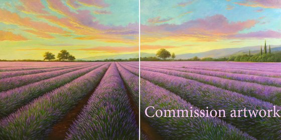 Lavender evening-Commission artwork for Cyd