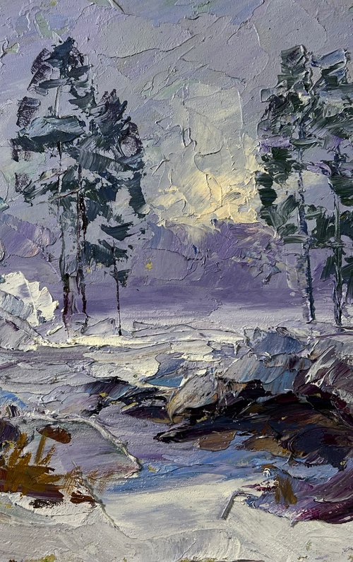 The Forest was Covered with Snow by Boris Serdyuk