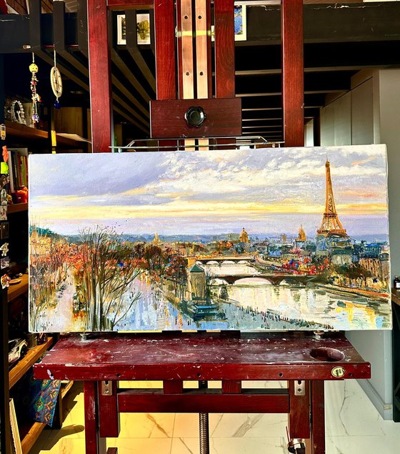 Evening Light Over Paris
