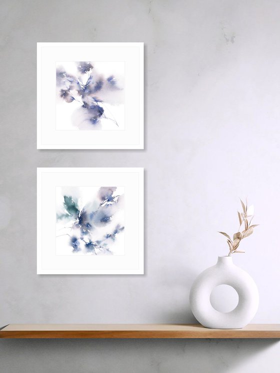 Small floral paintings