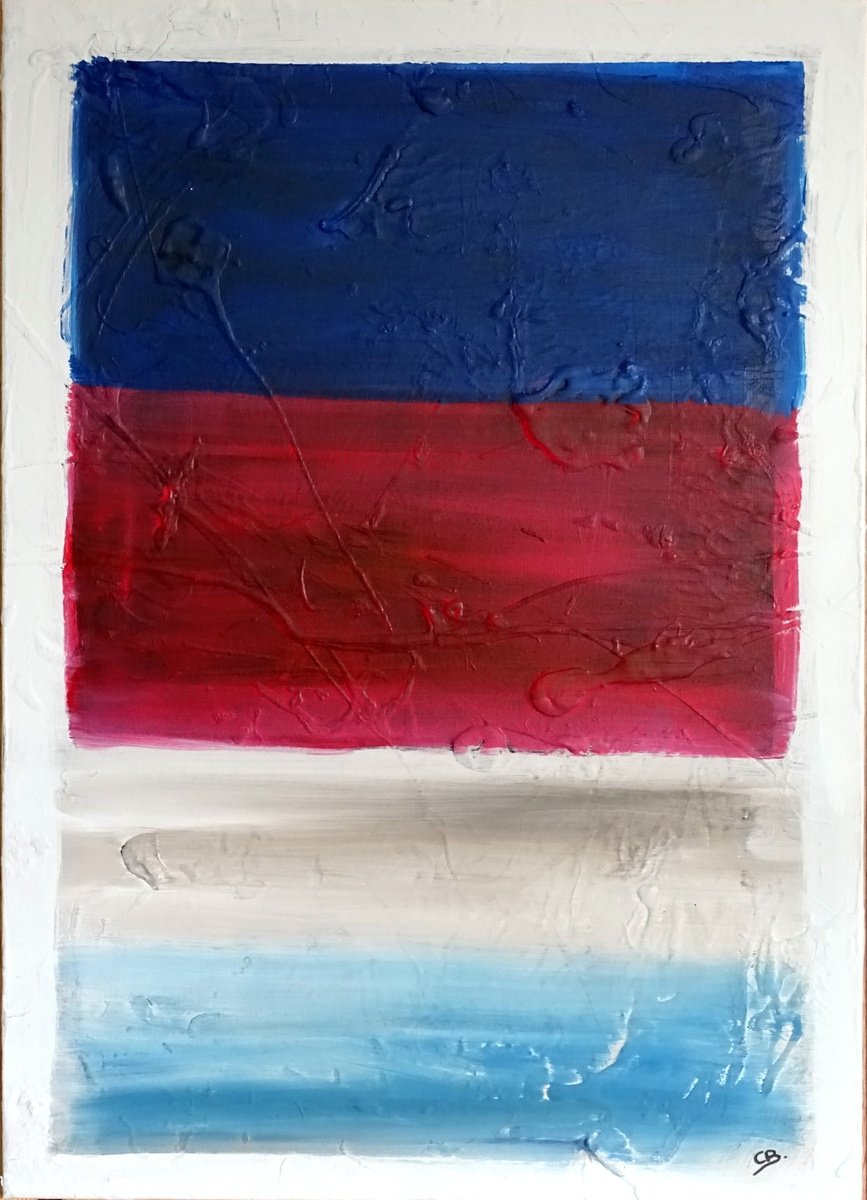 Abstract Acrylic Painting By Cb., 20 X 28, Cb23 Majestic., Original Artwork