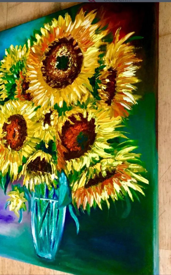 Bouquet of sunflowers