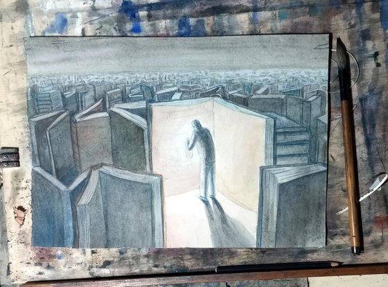 Reader in the labyrinth