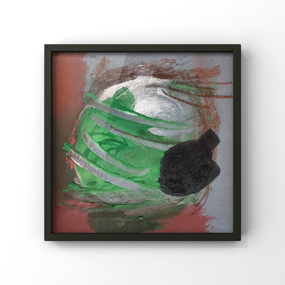 Abstract Painting By Evgenia Makarova, 8 X 8, Summer Moments 2021, Original Artwork