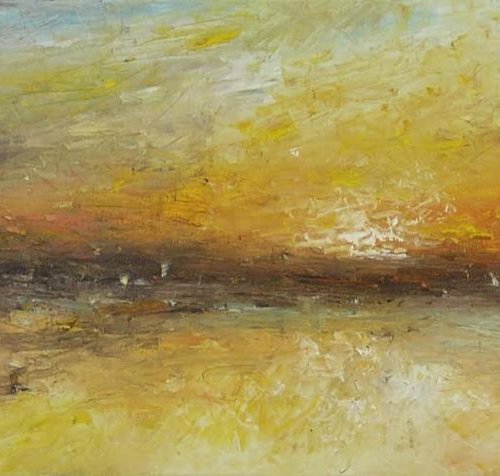Pleasant Shore  (Large, Panoramic, 100x40cm) by Kalpana Soanes
