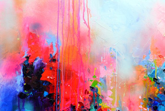 Fresh Moods 34, FREE SHIPPING Large Abstract Painting
