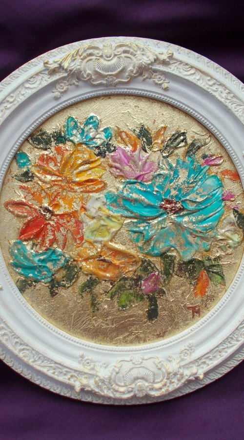 "Gold of Summer", flower art by Tatyana Mironova