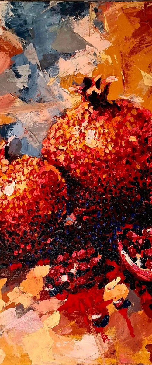 Pomegranate Energy by Mark Fine Art