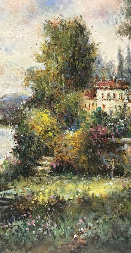 Backyard Scene by W. Eddie