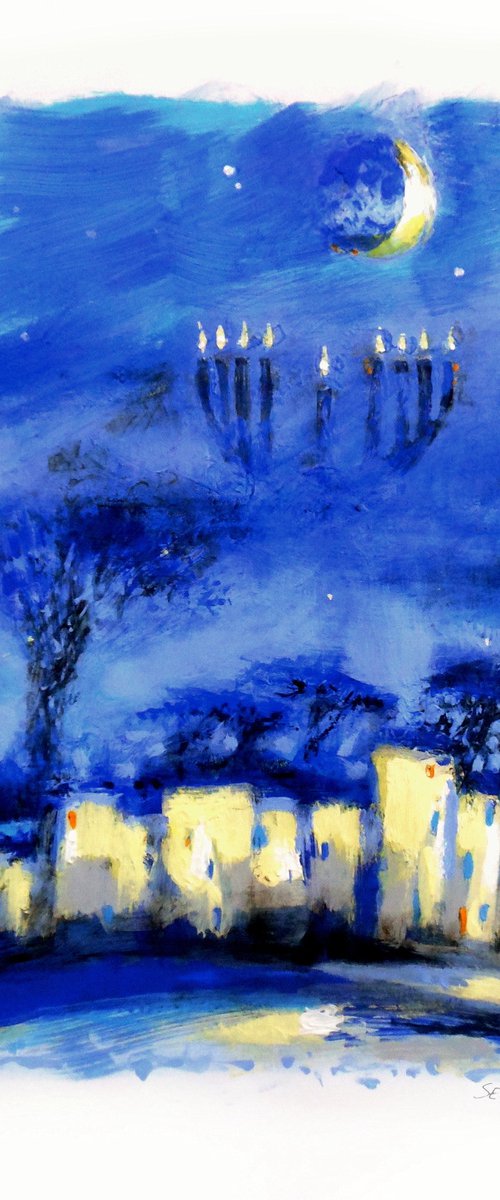 Holiday Night in Jerusalem by Evgen Semenyuk