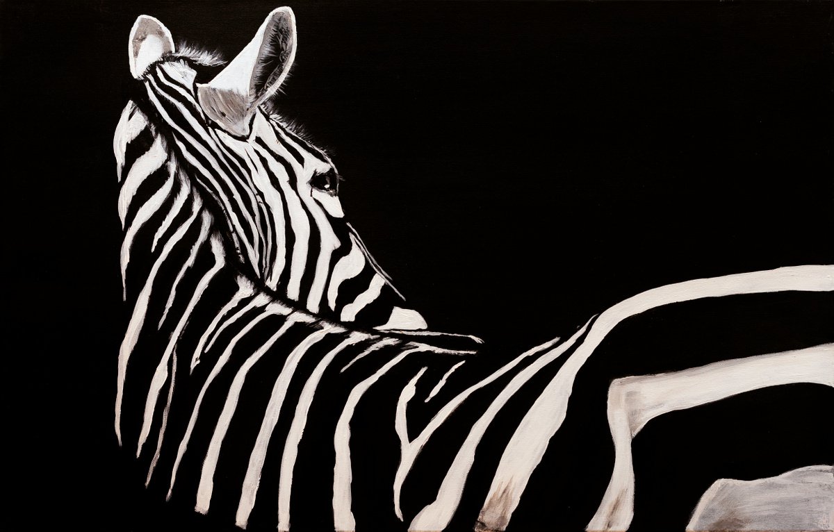 Zebra backside by Margarita Telianidis