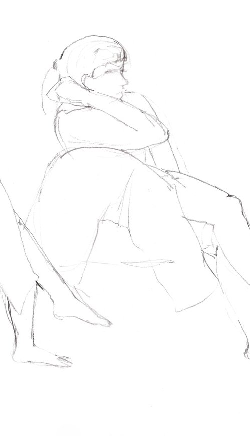 Study 05; Figure Drawing by Elizabeth Anne Fox