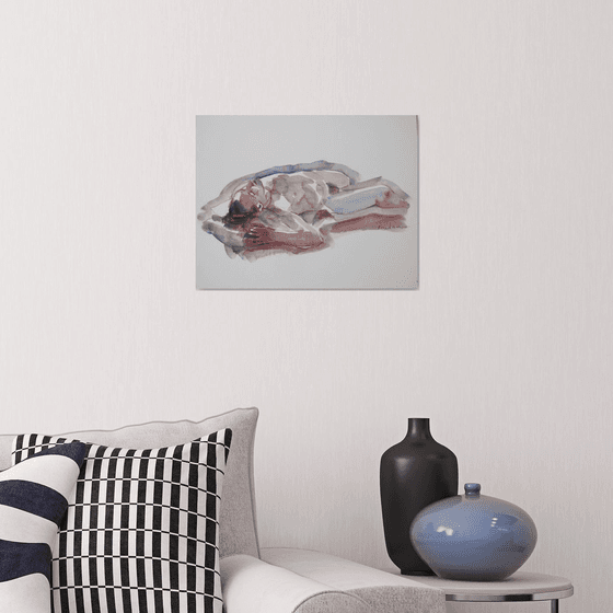 Reclining male nude