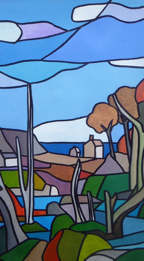 In our old-world valley (Lamorna) - After Lamorna Birch by Tim Treagust