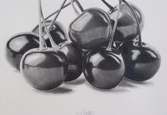 Cherry Riot Pencil drawing by Dietrich Moravec | Artfinder