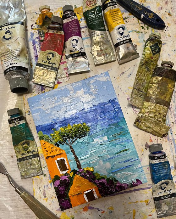 Amalfi Coast Positano Painting