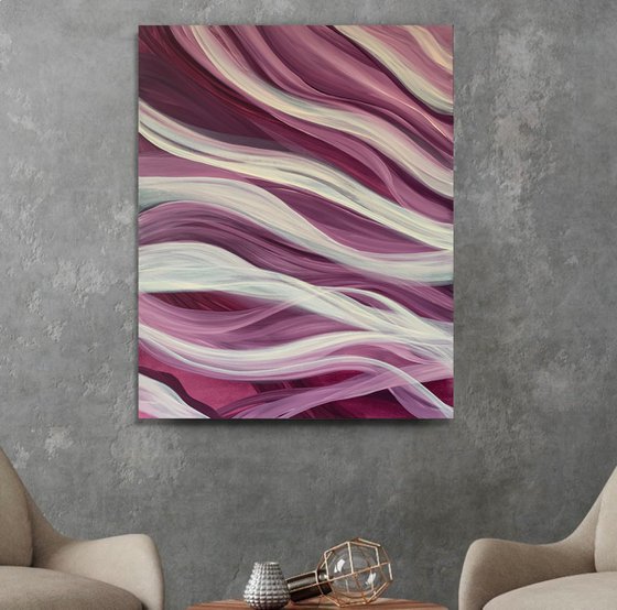 Gentle veil.  Amazing waves