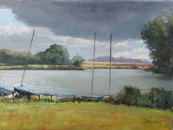 Doddington Pool - plein air painting