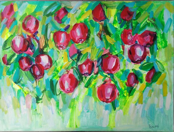 Apple tree-80x60cm.