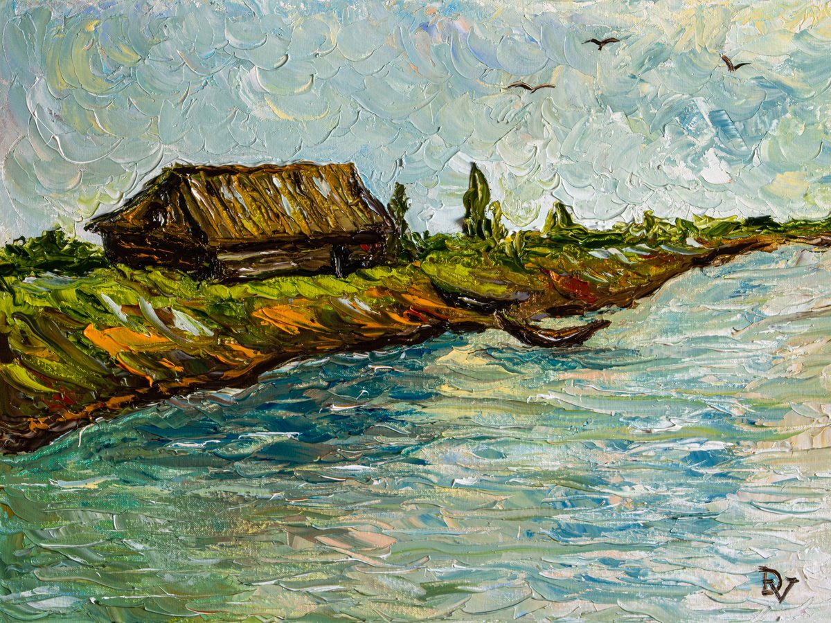 Riverside Silence By Vladyslav Durniev, 16 X 12, Artwork For Sale On Artfinder