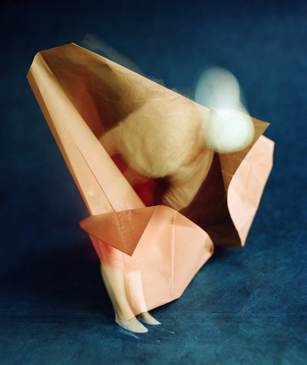 Surrealistic Portrait Photograph By Tania Serket, 17 X 20", Paperwork, Original Artwork