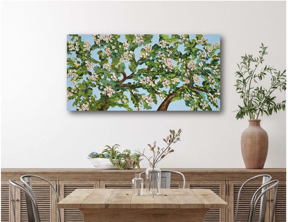Spring Glow - Original Blooming Tree Painting
