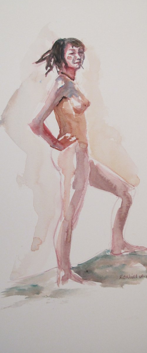 Standing female nude by Rory O’Neill