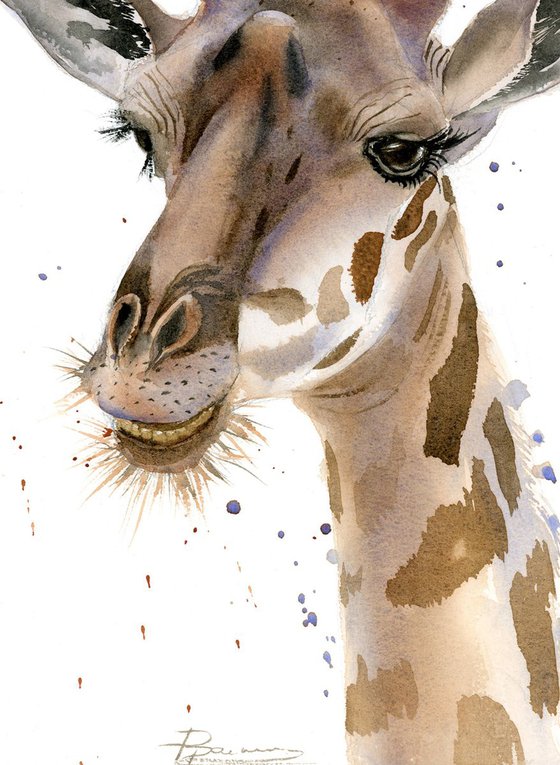 giraffe portrait