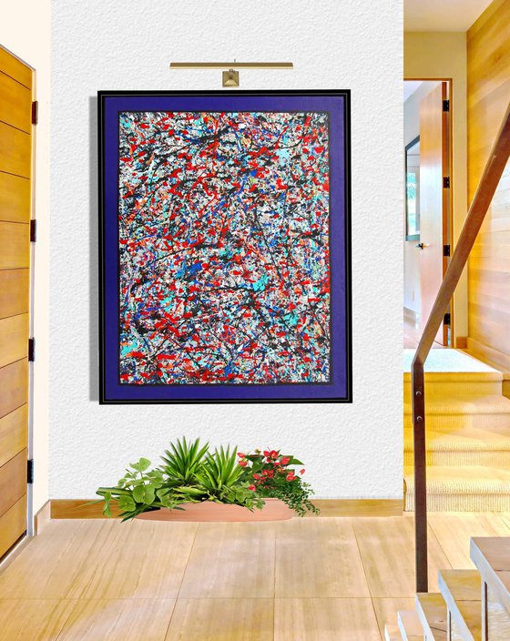 CONVERGENCE 5, J. POLLOCK MODE, framed