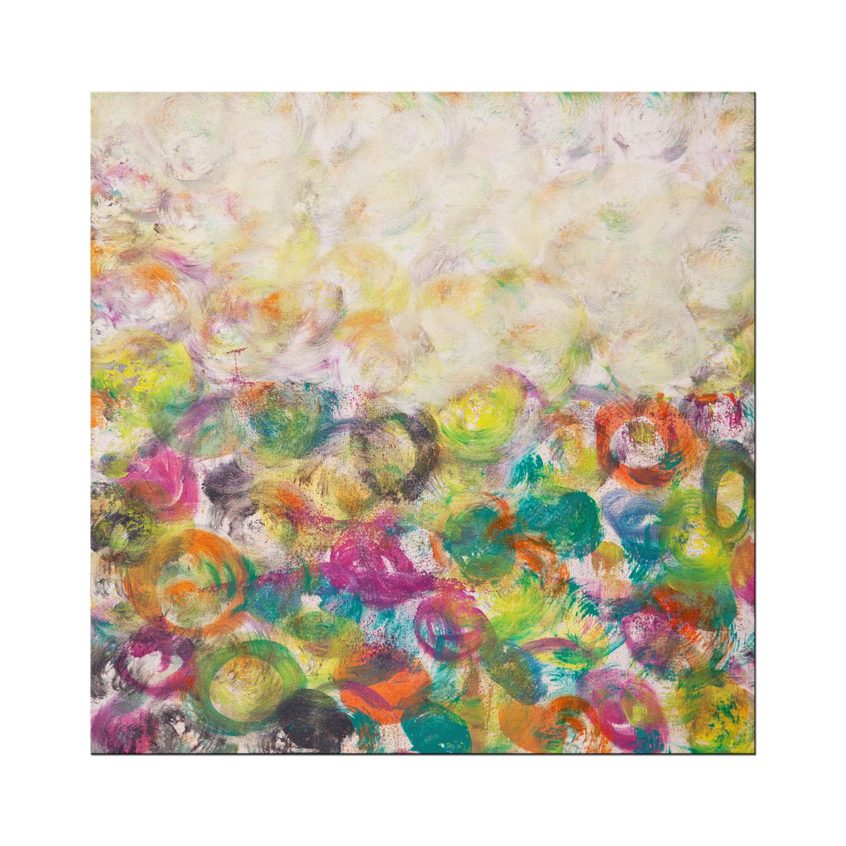 Abstract Acrylic Painting By Hilary Winfield, 24 X 24, Synchronicity 16, Original Artwork