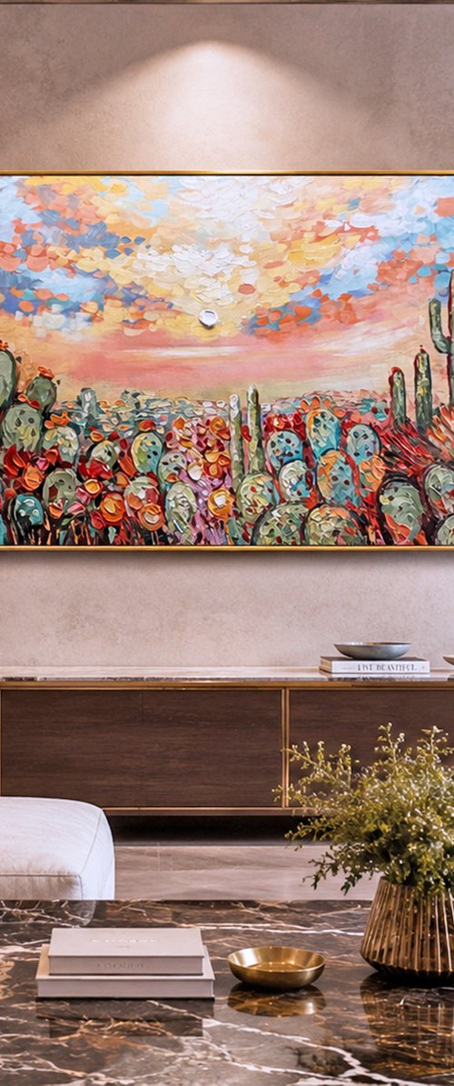 Desert Blooming Sunrise by Lana Guise
