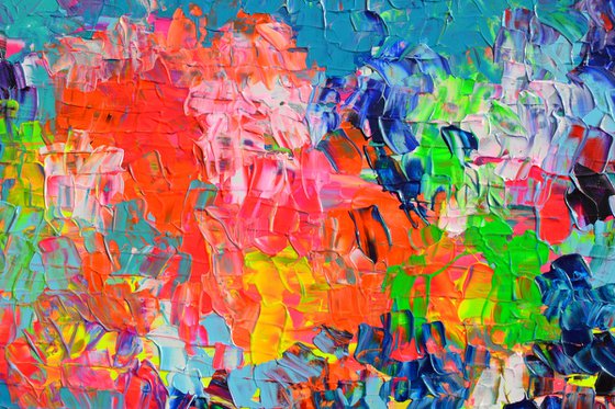 Palette 6 - Large Colorful Abstract Painting