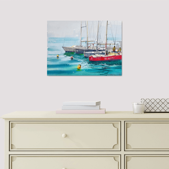 Boats on Blue Silence