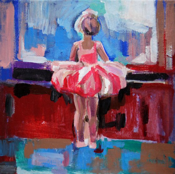 Little ballerina / 30 X 30 X 1.5 cm