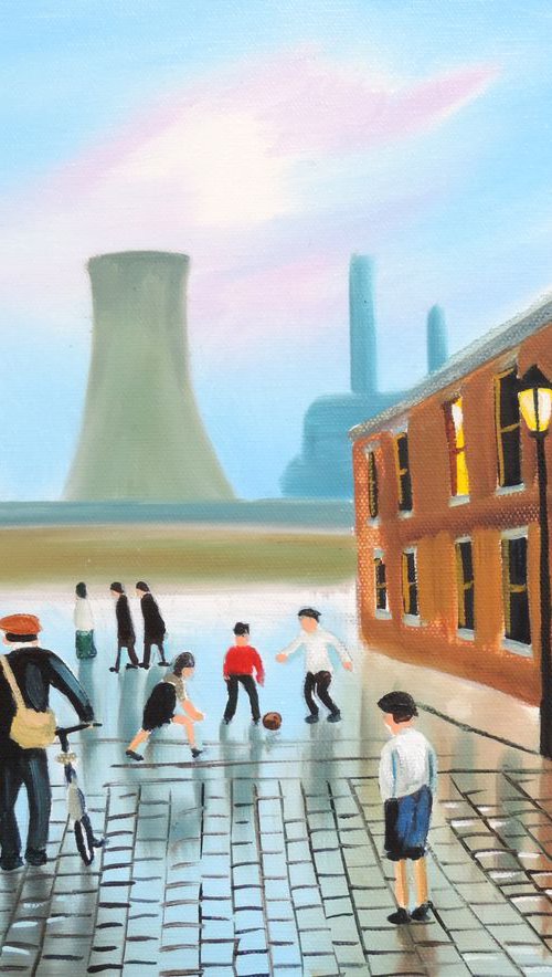 Street football by Gordon Bruce