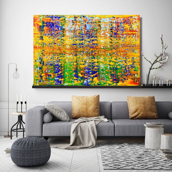 Vision Beyond Illusion - XL LARGE,  ABSTRACT ART – EXPRESSIONS OF ENERGY AND LIGHT. READY TO HANG!