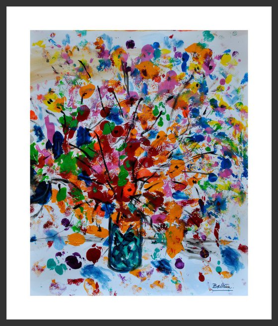 Le bouquet effervescent / 16,33 x 19,65 in / 41,5 x 50 cm