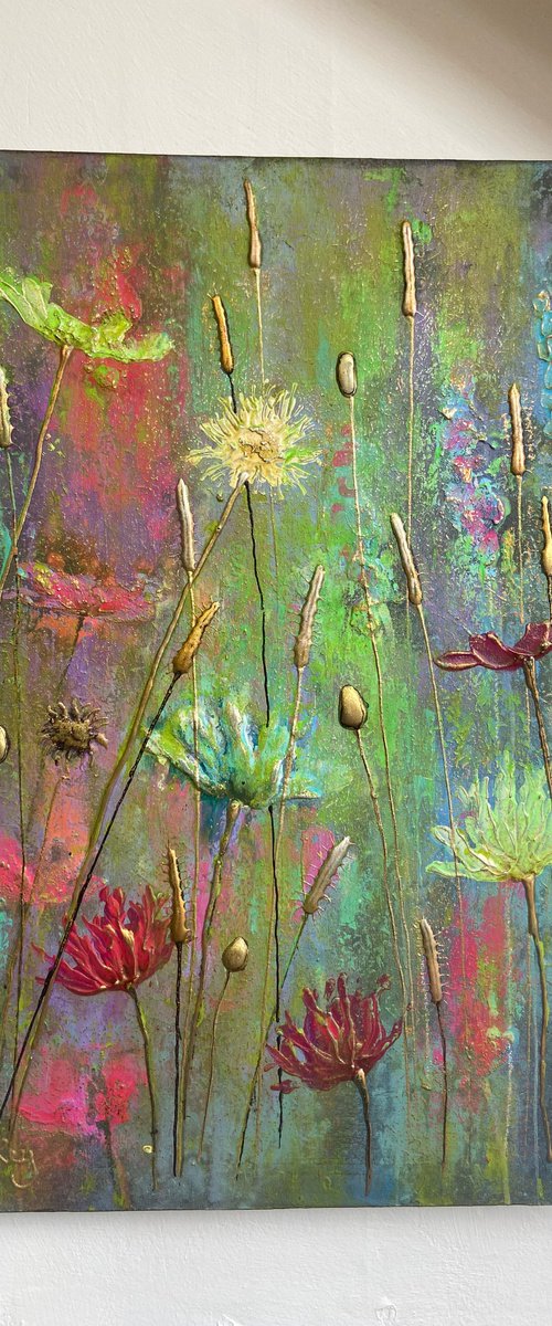 'Painting 7 of Abstract Floral Series II' by Jo Starkey