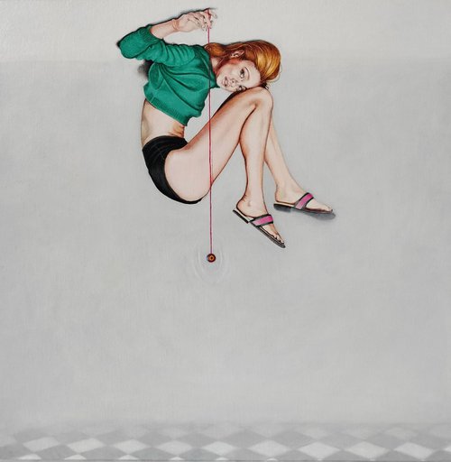 Yo-yo girl. by Cristina Cañamero