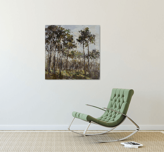 Spring forest -  Original landscape painting