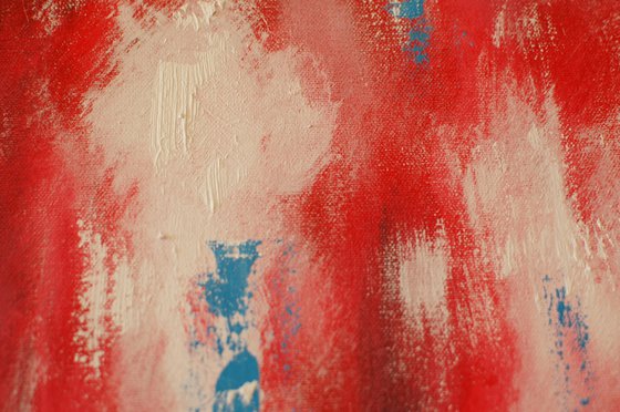 Abstract In Red Diptych