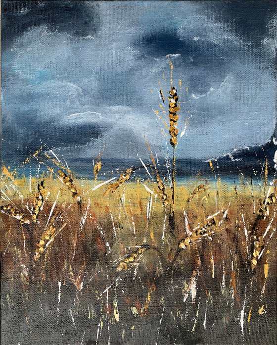 Dancing Wheat under Sky.