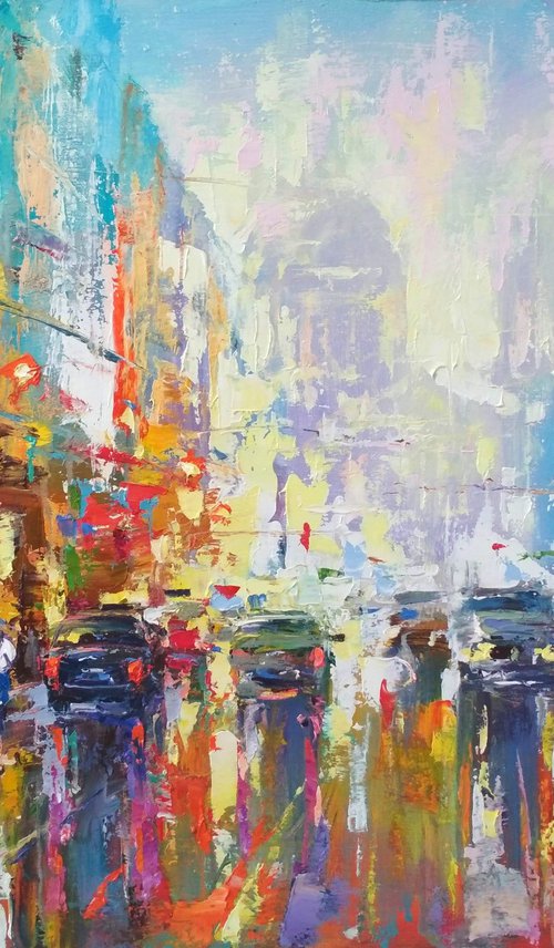 Abstract cityscape 06(London) by Andrej  Ostapchuk