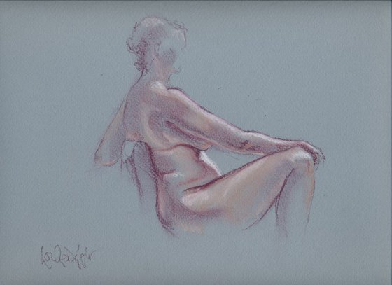 Seated pose - female nude