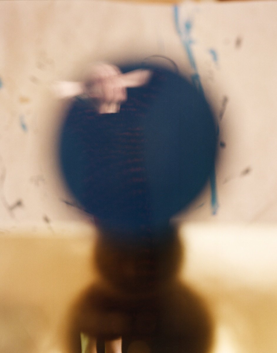 Surrealistic Portrait Photograph By Tania Serket, 19 X 24", Blue Things, Original Artwork