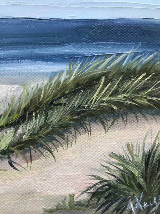 San Fransisco seascape Oil Painting on canvas 18x26cm