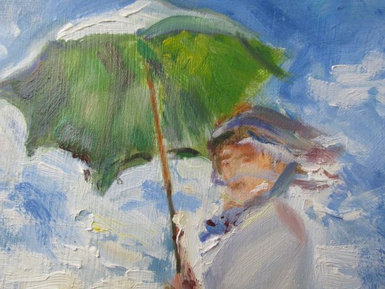 After Monet; Shade Under the Umbrella.